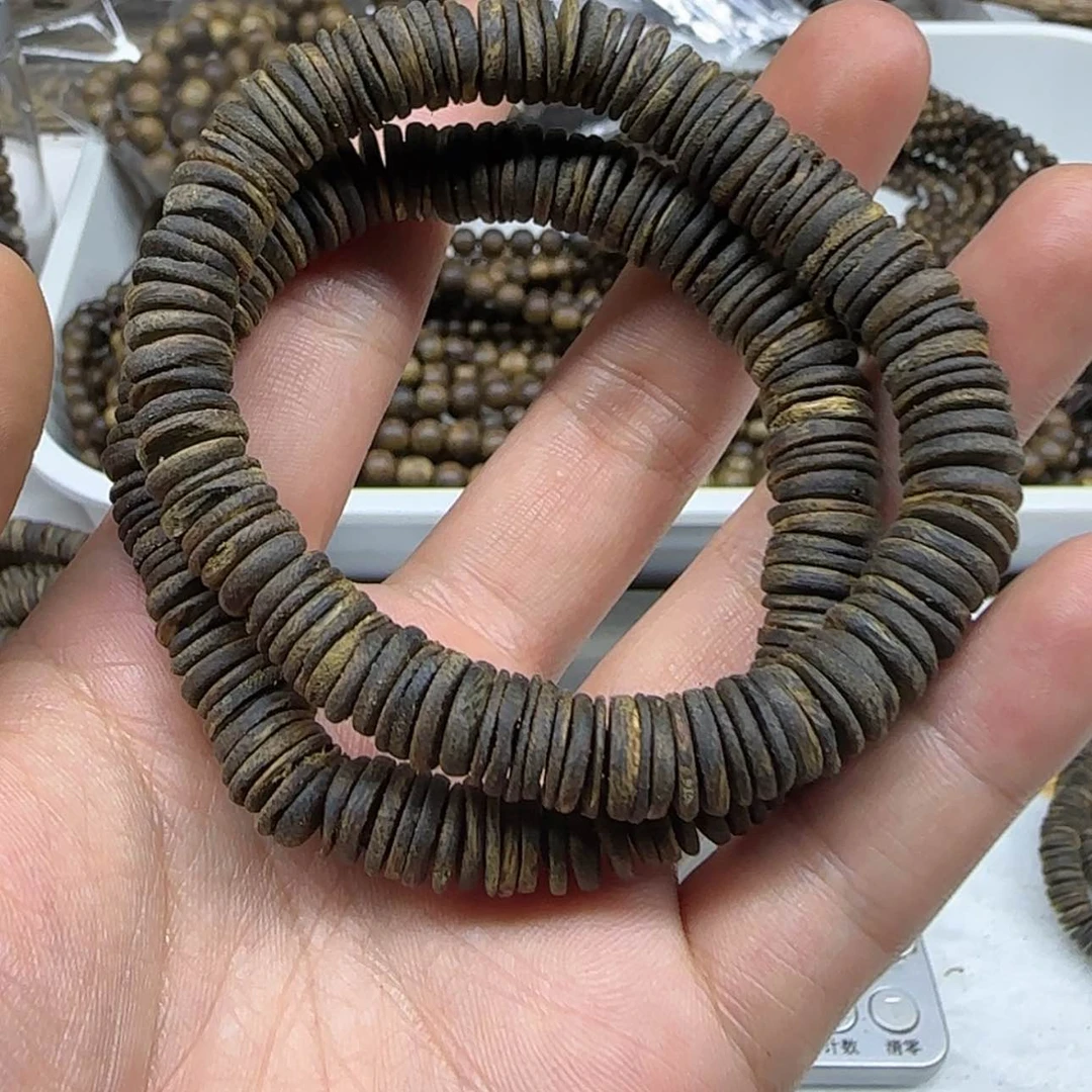 【闪购商品】沉香手串沉水片珠1.0单圈手串一条