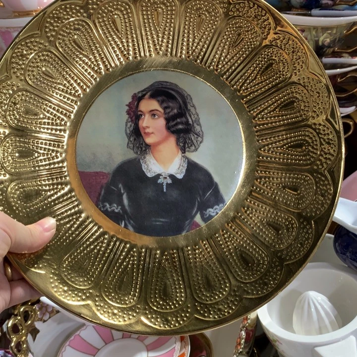 瓷片微瑕陶瓷处理介意请慎拍25.厘米明显微瑕