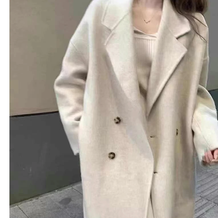 （119-199）下单备注气质时尚女装秋冬韩版百搭网红中长款毛呢