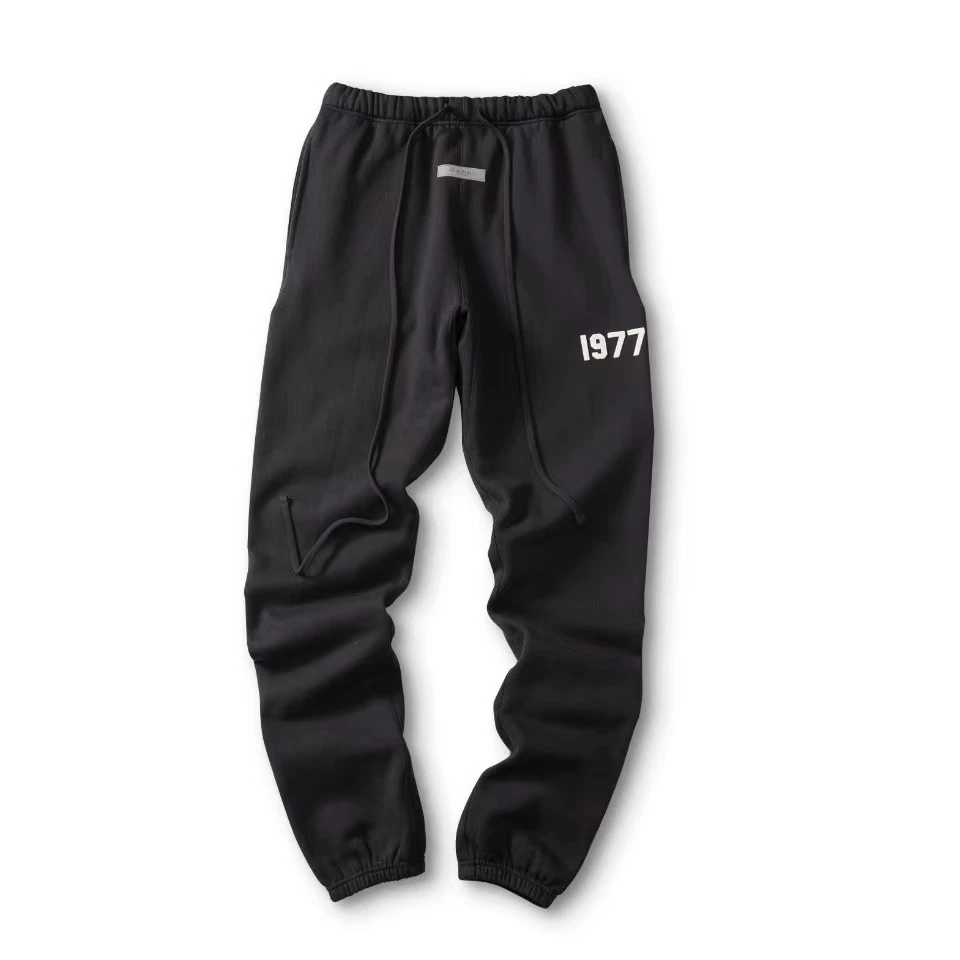 【SUNTEEZA】1977植绒运动长裤阔腿束脚休闲宽松男女情侣同款