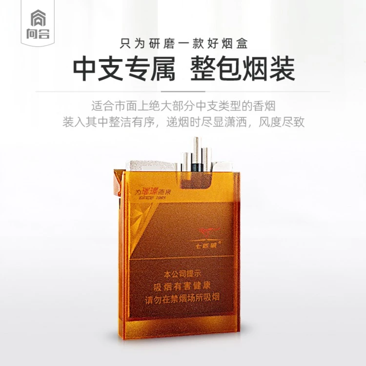 【向合烟盒】透明烟盒磨砂质感20支装抗压防潮磨砂合并中支专用烟盒