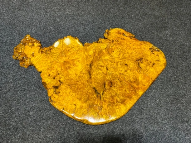 黄金樟实木手工随形干泡62*36*2