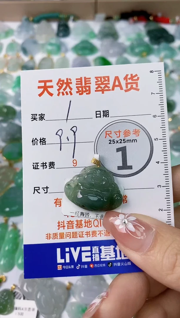 【闪购商品】翡翠颈饰18K金镶嵌1