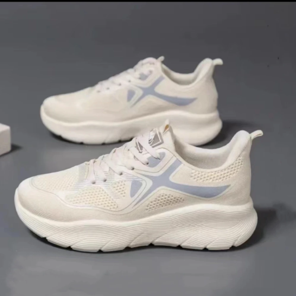 门店C位！夏季情侣款飞织鞋透气轻便减震软底跑步运动休闲鞋百搭