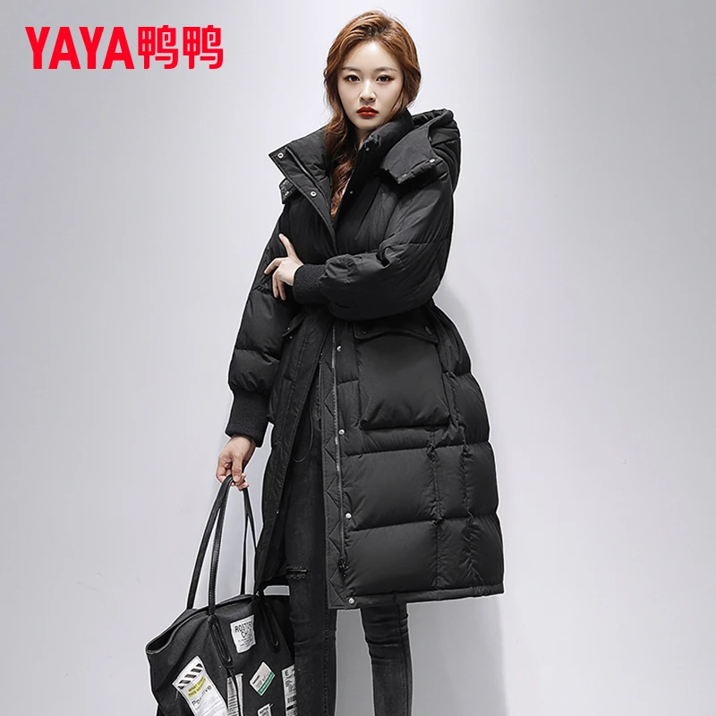 YAYA/鸭鸭正品羽绒服女冬季新款2025年韩版时尚显瘦过好羽绒