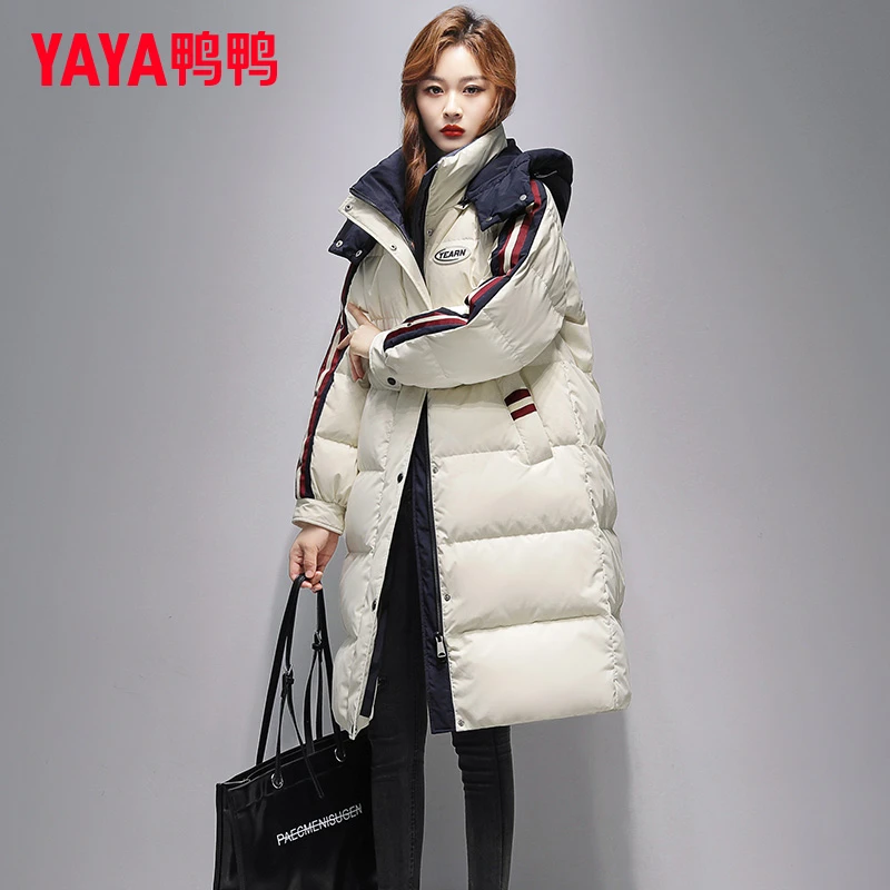 2024年新款爆款羽绒服女长款连帽加厚时尚休好羽绒