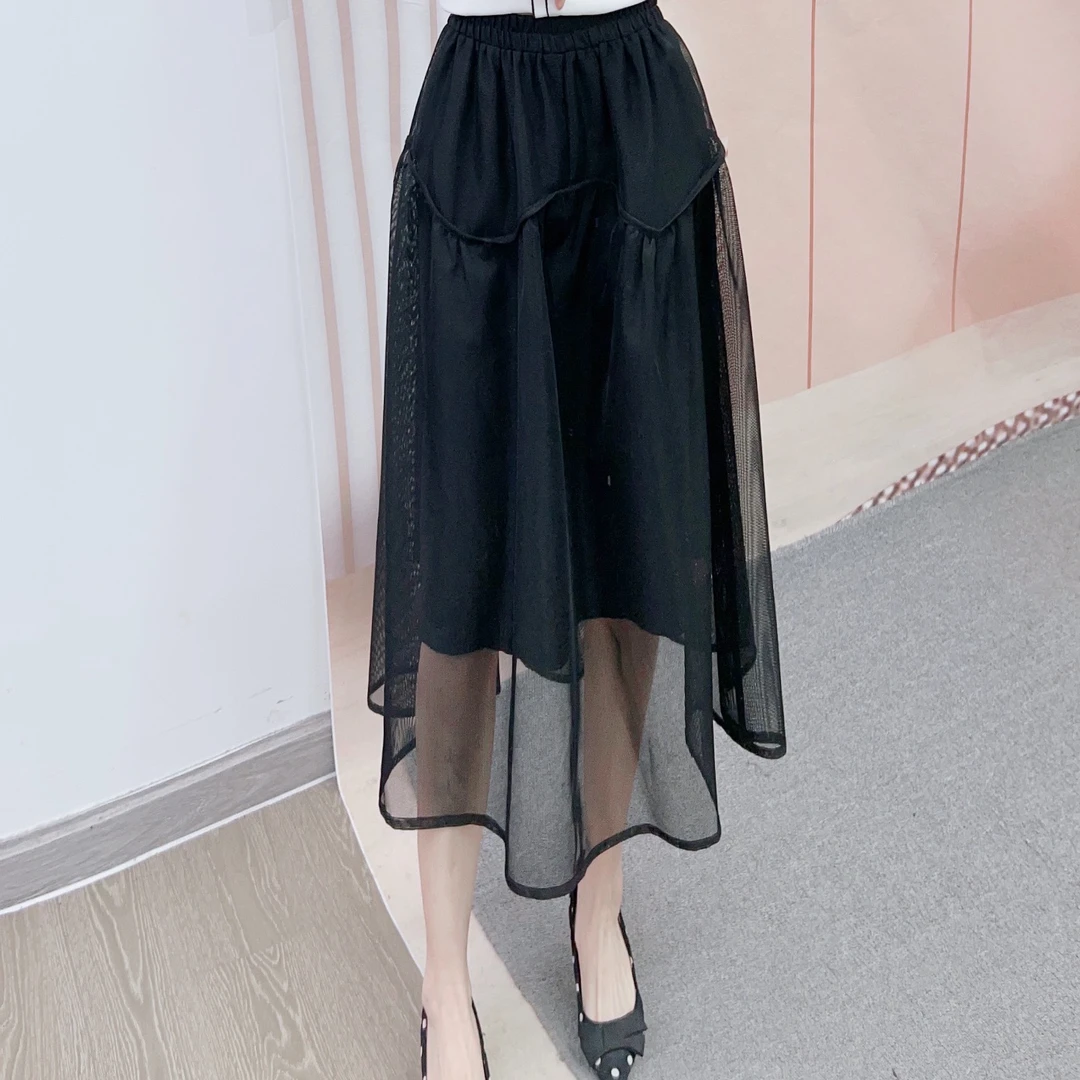 536气质通勤甜美网纱显瘦半身裙536网纱半裙D5