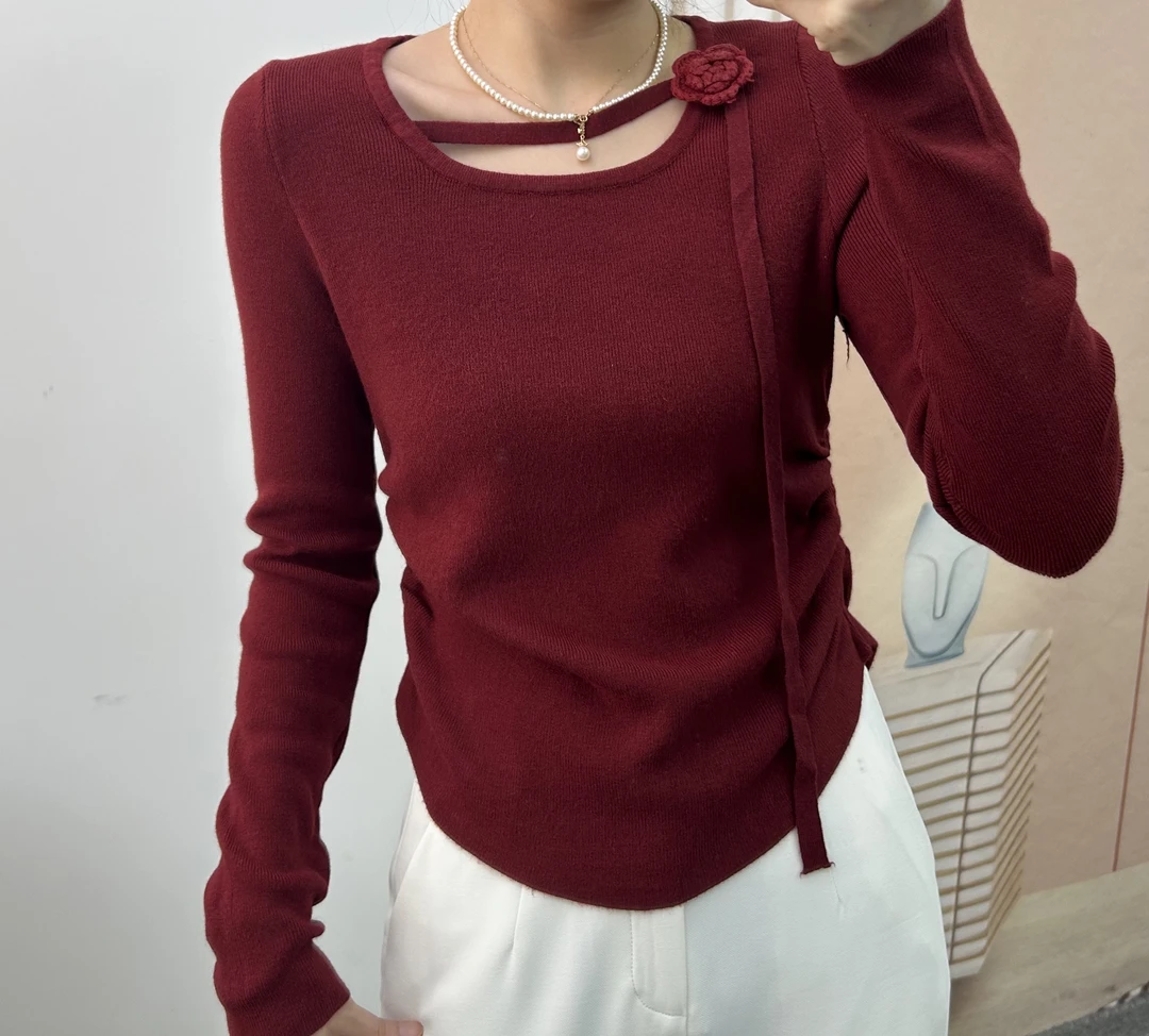 005纯欲风收腰显瘦套头针织衫9005/JP