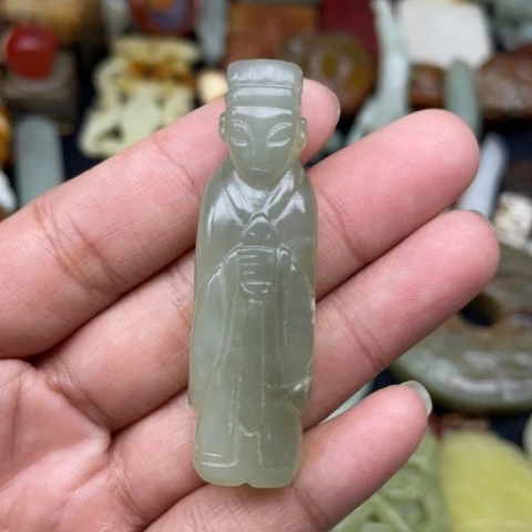 岫岩老玉（透闪石质玉）颈饰未镶嵌97