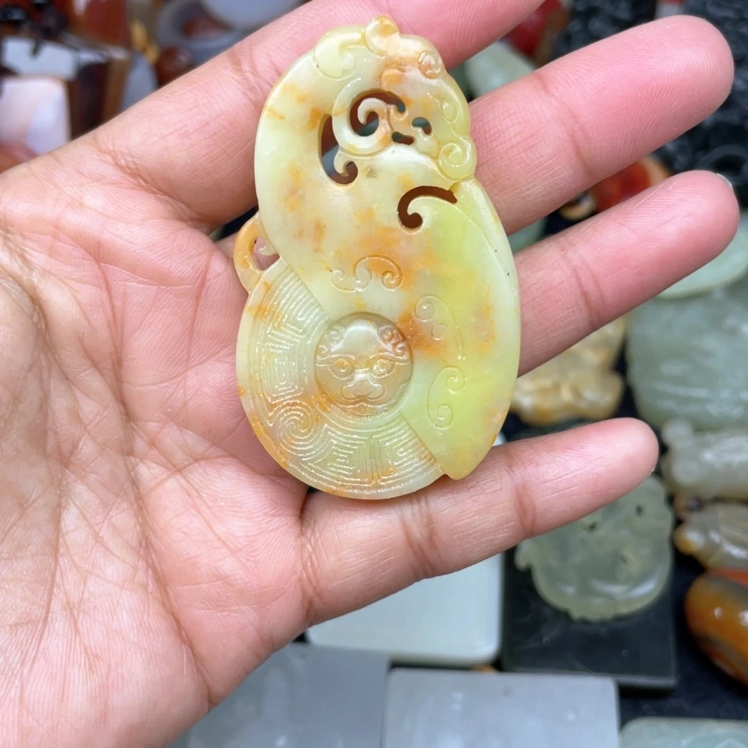 【闪购商品】岫岩老玉（透闪石质玉）颈饰未镶嵌11