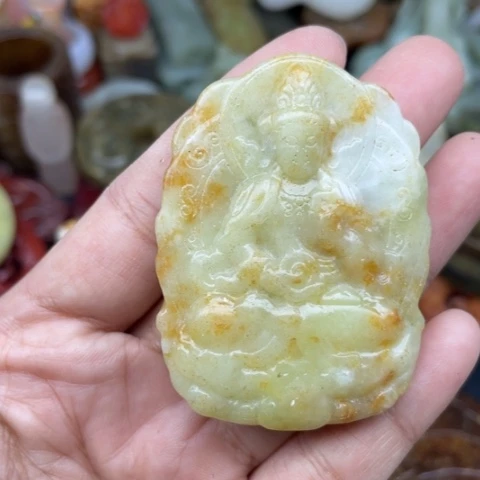 岫岩老玉（透闪石质玉）颈饰未镶嵌92