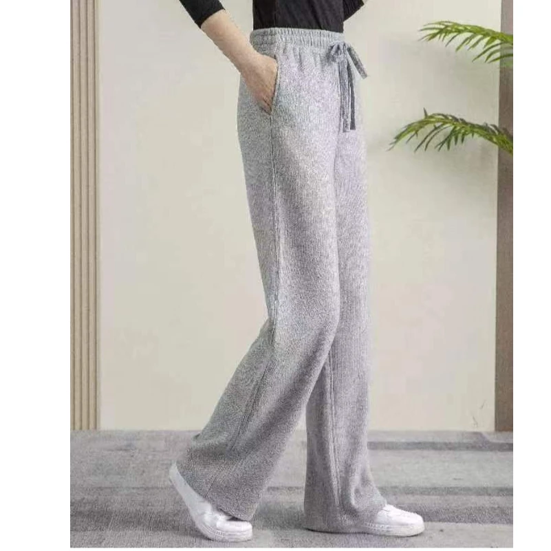 直播间特价 2025春秋女高腰直筒窄版阔腿裤休闲裤139-7