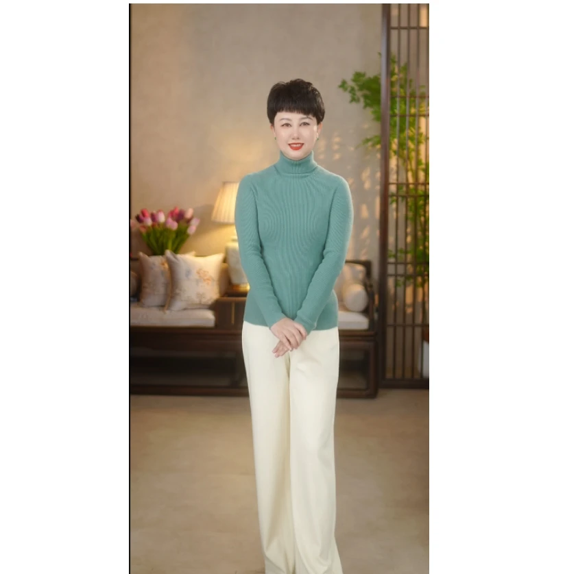 直播间特价 2025春秋冬前扣高腰通勤直筒裤139-8