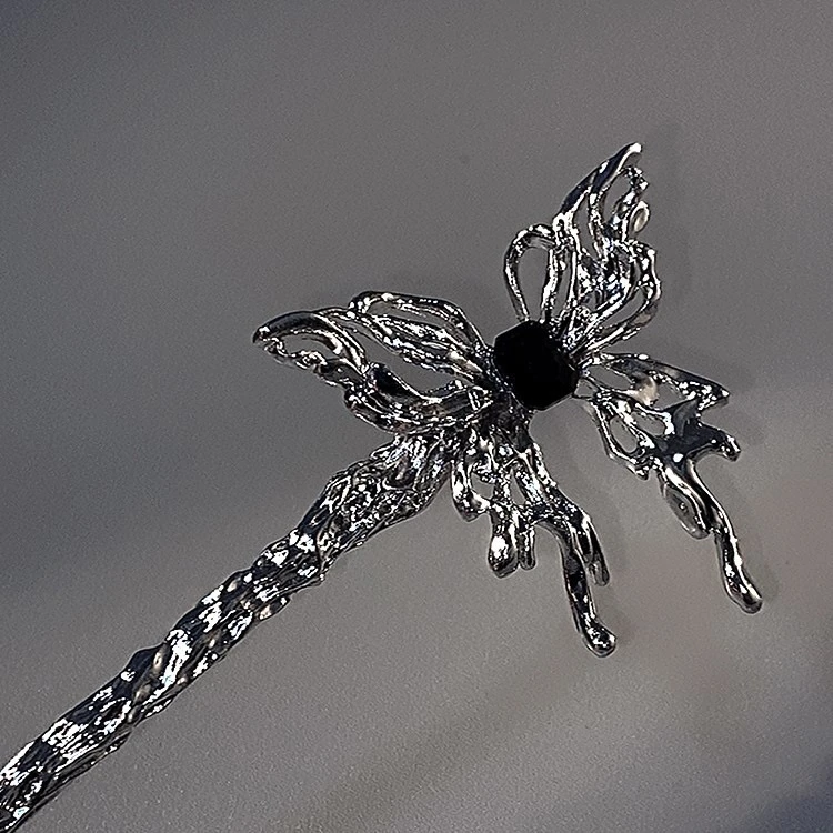 发簪新中式蝴蝶发簪古风发簪日常款汉服发饰小众简约冷淡风气质