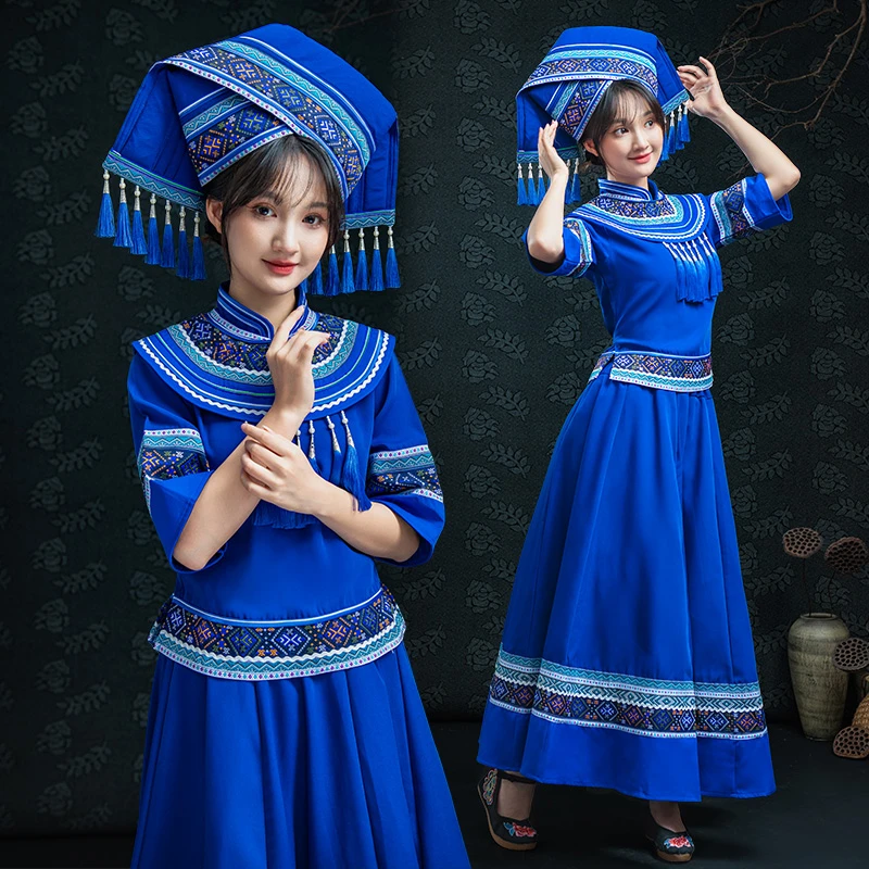 土家族服装成人少数民族服装彝族服装女装苗族瑶族女日常穿演出服