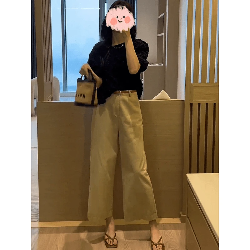 衬衫短袖套装阔腿裤时尚休闲夏季宽松上衣裤子短裤显瘦气质高腰