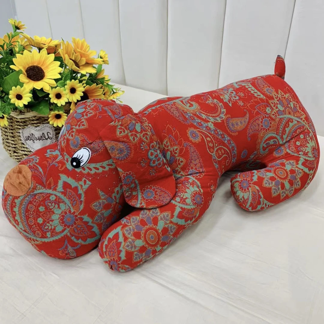 【棉棉家趴趴狗】可爱卡通双层纱枕头新款色织A类枕头加厚长绒棉