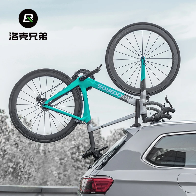 洛克兄弟吸盘式车顶架汽车携车型车载山地公路车自行车架倒装支架