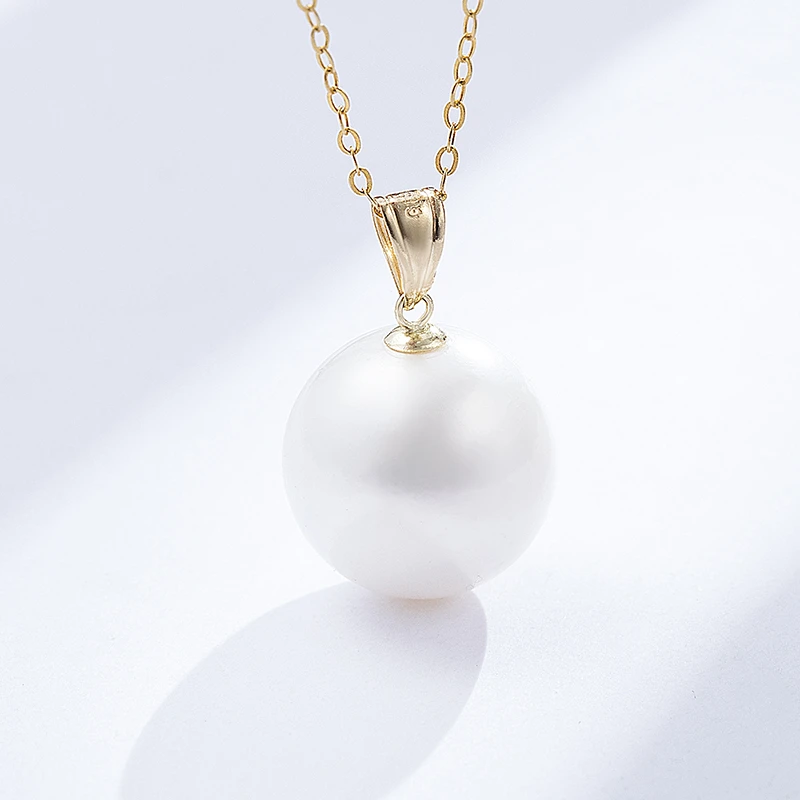 【漠叔】13-14mm“凤凰澳白”爆大龙珠珍珠吊坠经典百搭大点位RY8026