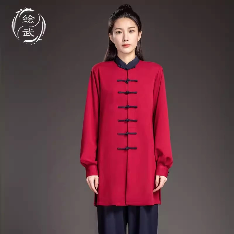 绘武【寻文】秋冬太极服女新款高端加厚冬季练功服休闲男女同款服装