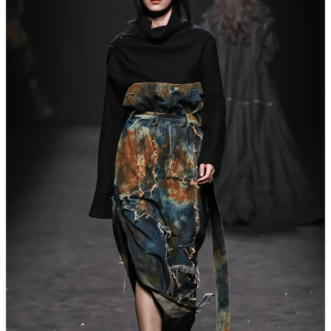 2024秋季新款时尚气质百搭轻奢长款休闲长款风衣7015