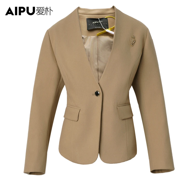 21858爱朴品牌大码女装2024秋季新款高级时尚商务气质简约西装女