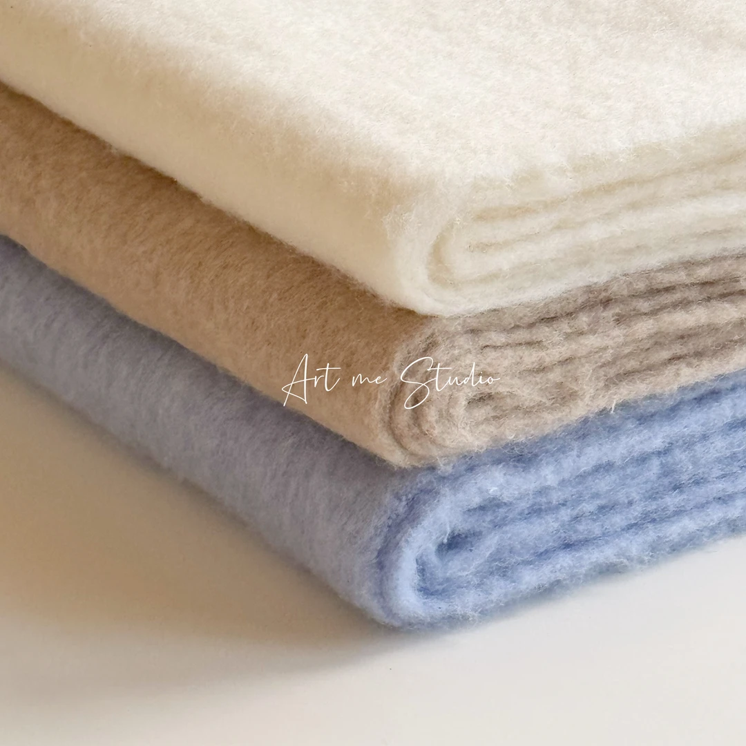 Artme瓜瓜呀【三色绵羊毛流苏围巾】w24190