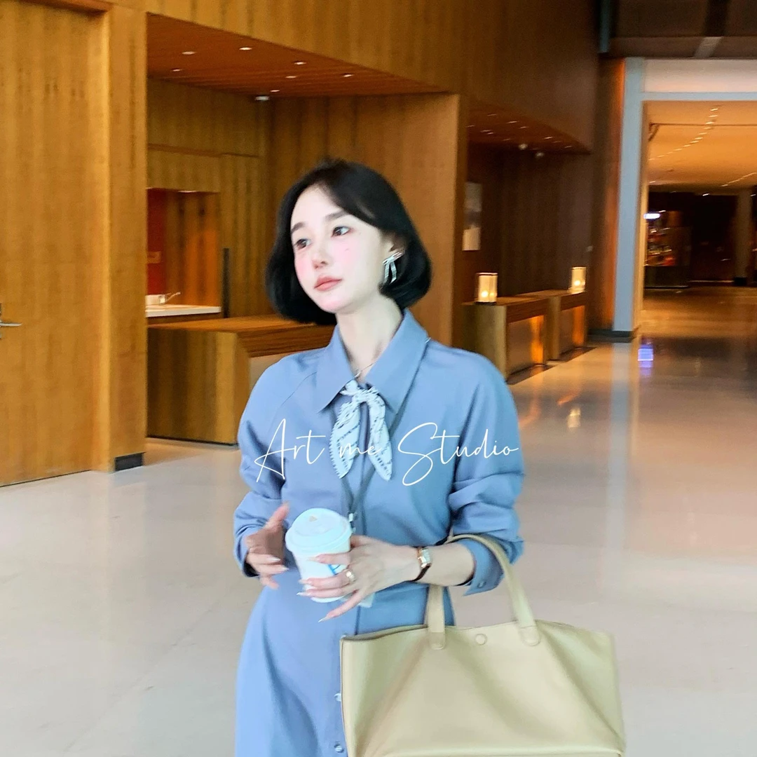 ART ME 瓜瓜呀【设计师两色连衣裙】宽松连衣裙气质轻奢休闲w574