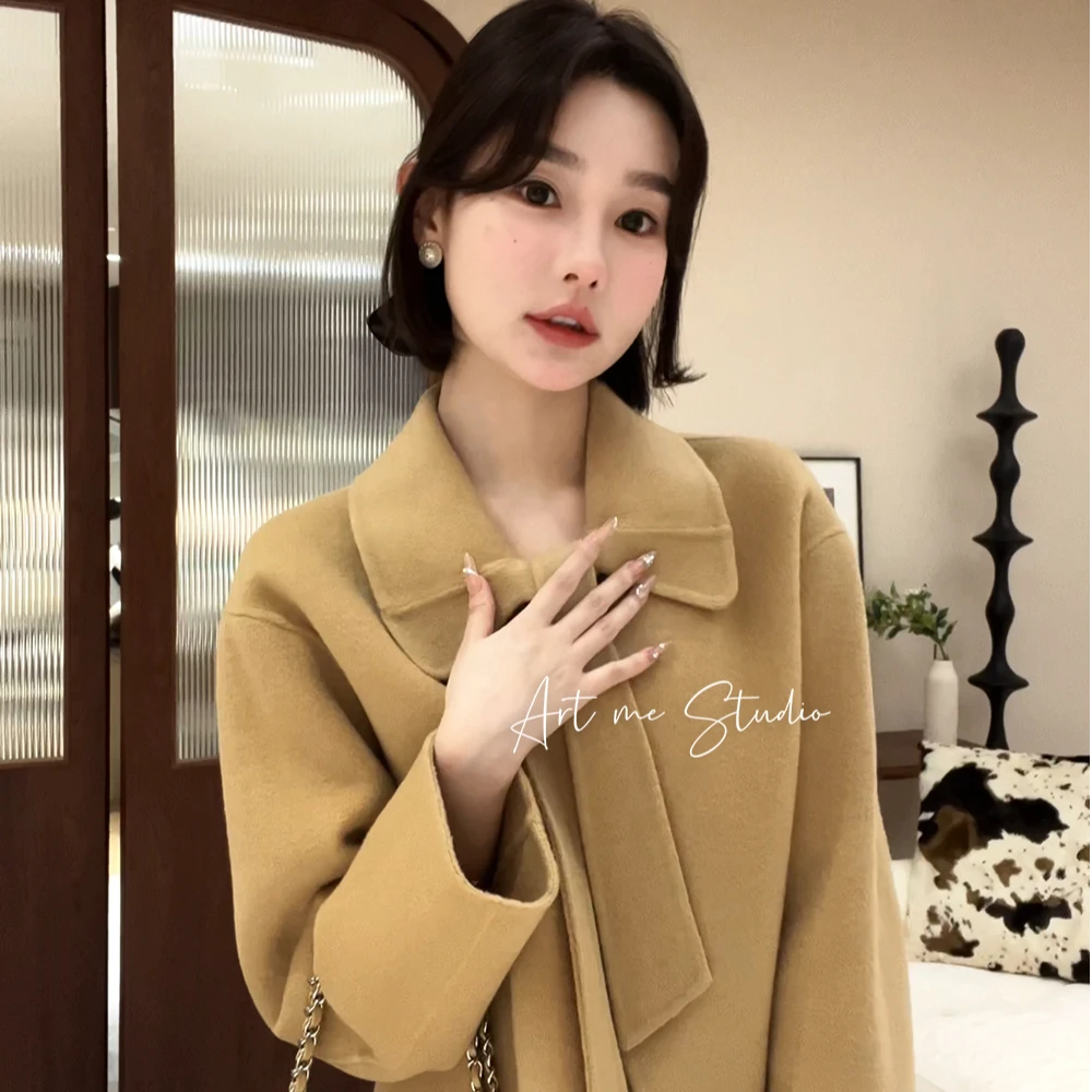 卡停Artme瓜瓜呀【松茶可可两色系带绵羊毛套装】w24236