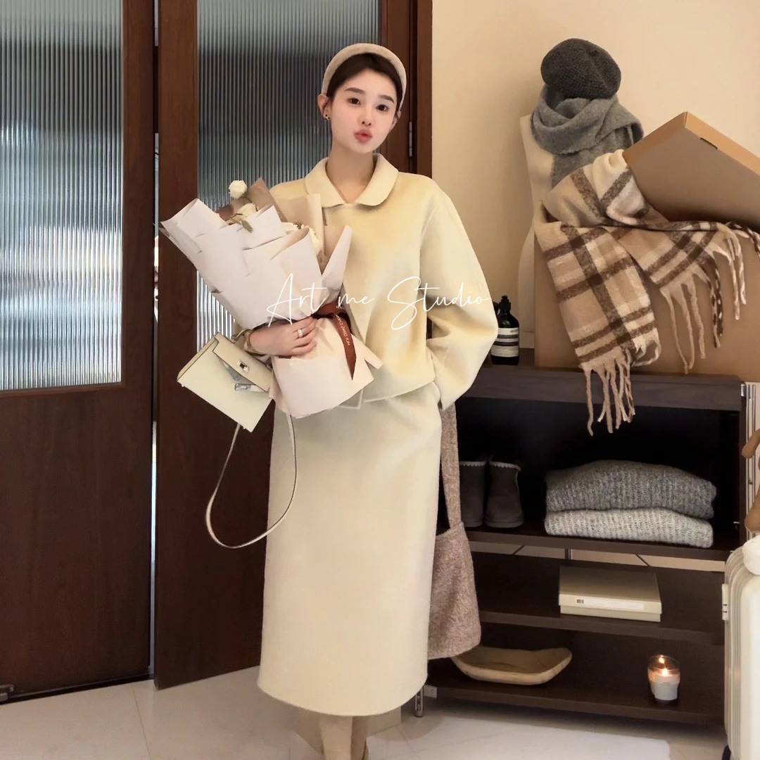 卡停Artme瓜瓜呀【极简主义绵羊毛气质高品质套装】w24099