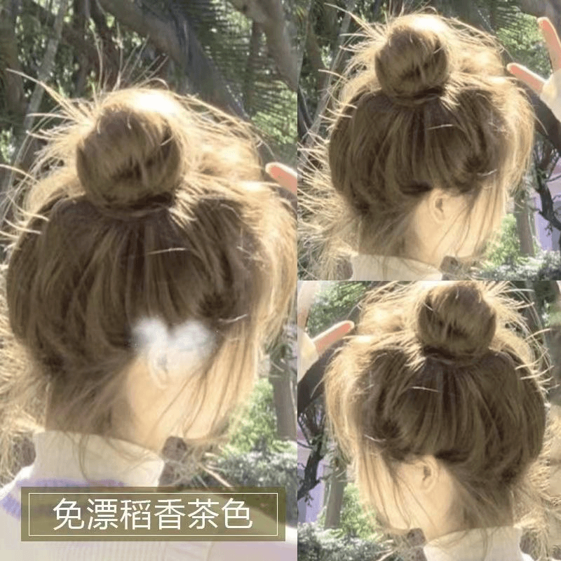 稻香茶色泡泡染发剂膏爆款植物流行色自己在家染色学生免漂天然