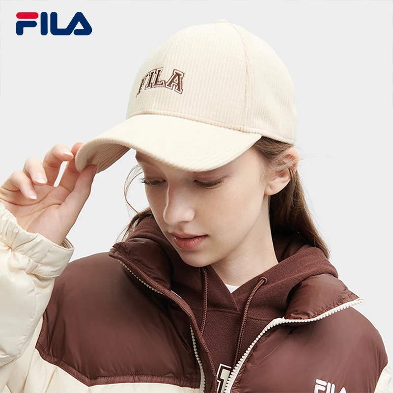Fila/斐乐情侣春季灯芯绒遮阳【防风百搭】运动棒球帽F13U349233F