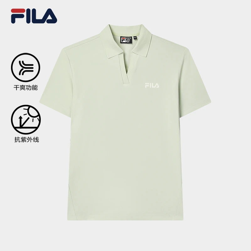 Fila/斐乐【多彩休闲POLO】轻薄短袖舒适速干女夏新款百搭立领短袖
