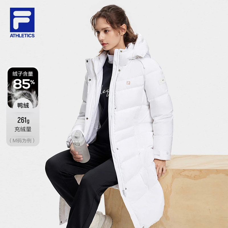 Fila/斐乐女子春季新款【休闲时尚运动百搭长款羽绒服】A11W341909F