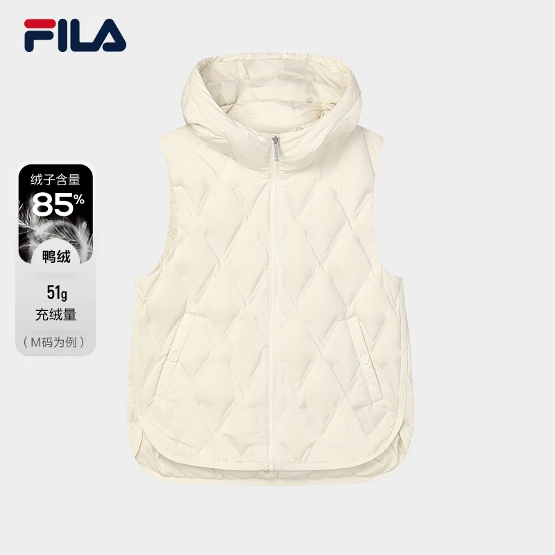 Fila/斐乐女子【秋冬新款户外防风保暖轻薄羽绒马甲】F11W344926