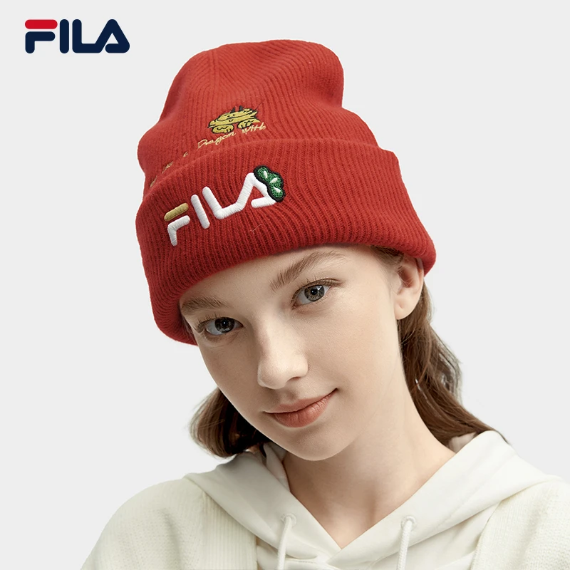 Fila/斐乐女款冬季【新年针织毛线帽 】保暖经典运动帽F13W419264