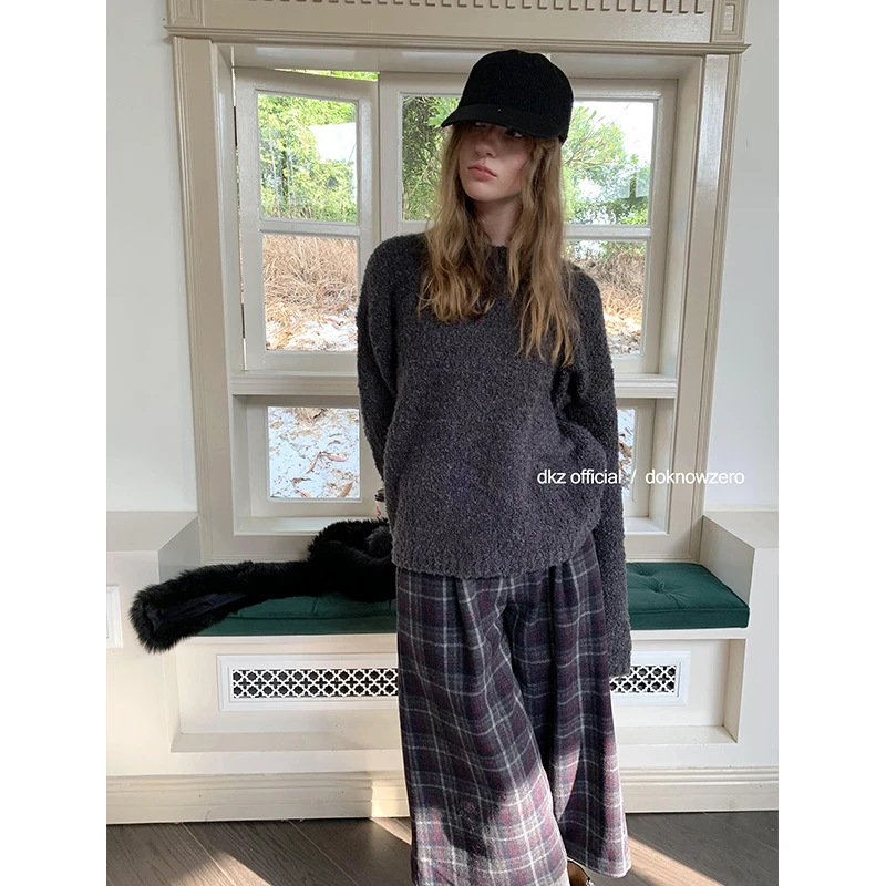 DKZ Q弹软糯的绒绒套头毛衣