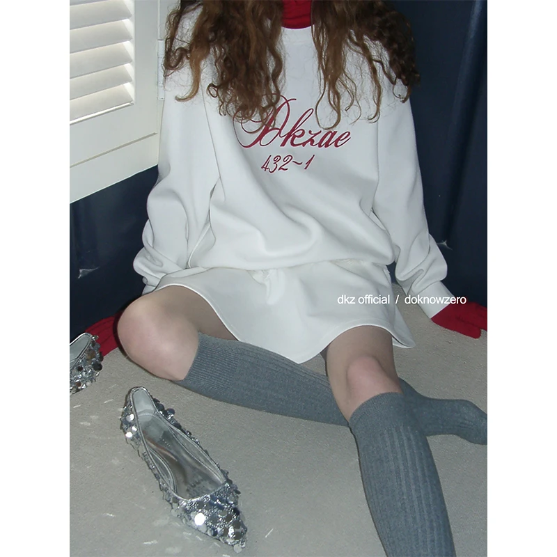 DKZ 新款休闲百搭小众设计感A字半身裙