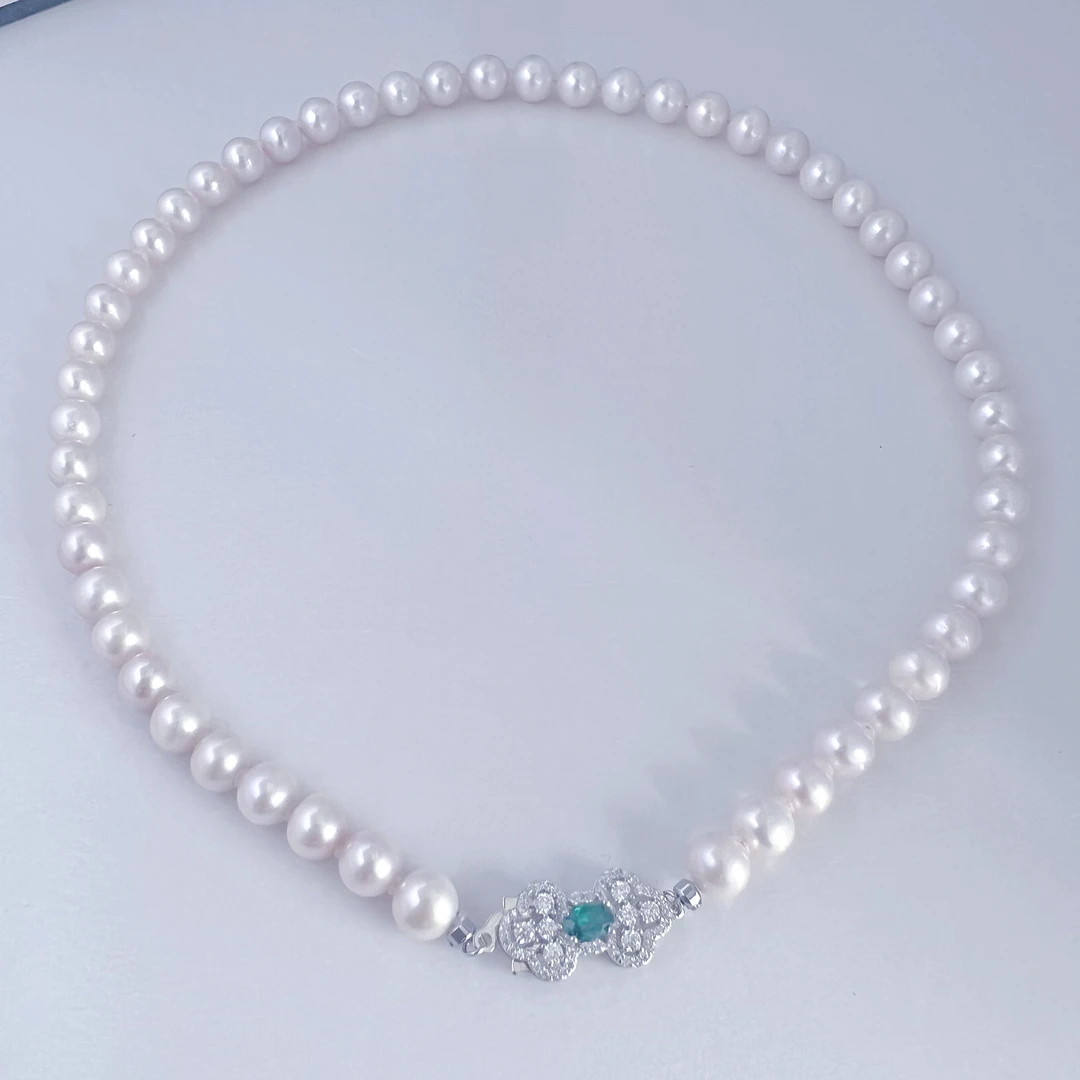 【东哥优选】天然淡水珍珠“妈妈链” 8一9mm 时尚百搭气质珍珠项链