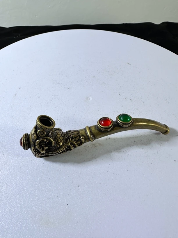 诚信经营 黄铜烟斗