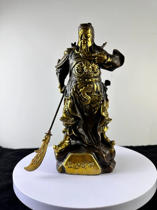 l诚信经营 鎏金大关公