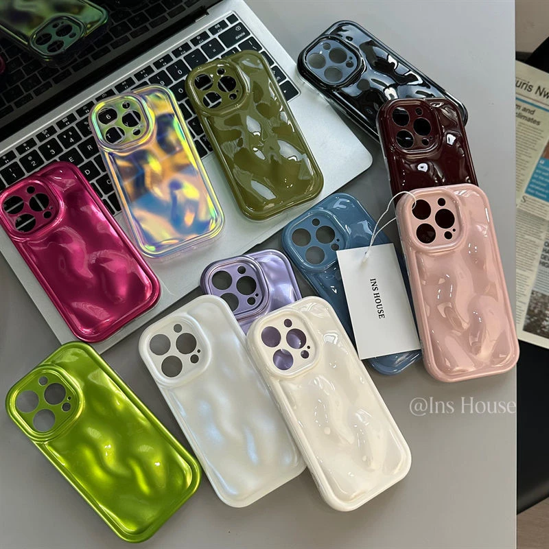 适用苹果系列iPhone14高级感纯色13pm陨石纹12pm简约11全包手机壳