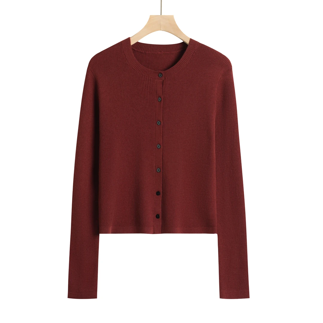 【絮薇】轻奢洋气休闲时尚针织衫女2023新款时尚气质百搭开衫-3137