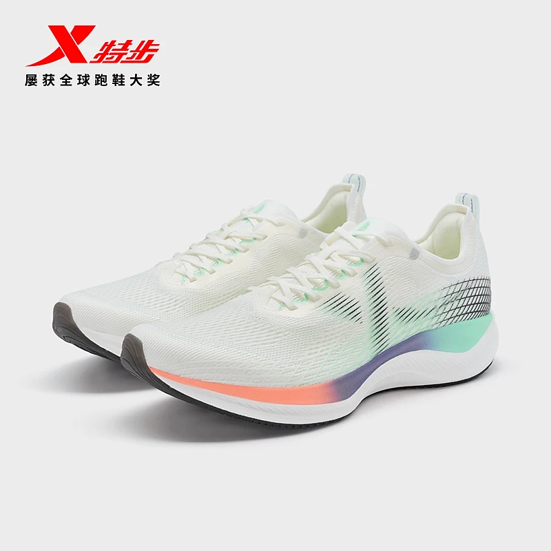 特步致轻80跑步鞋男款夏季轻质运动鞋男减震回弹专业跑步鞋男鞋子