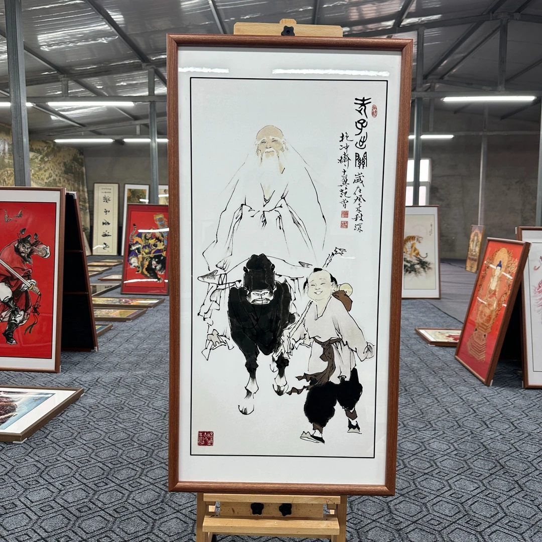 [F3老子出关]50x100cm中国风家居装饰画办公室玄关客厅装饰画