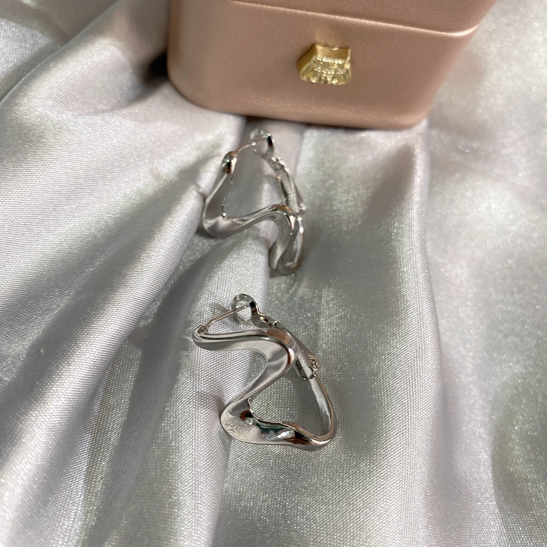 铜合金耳饰 付姐姐时尚闪电耳扣简约小众款