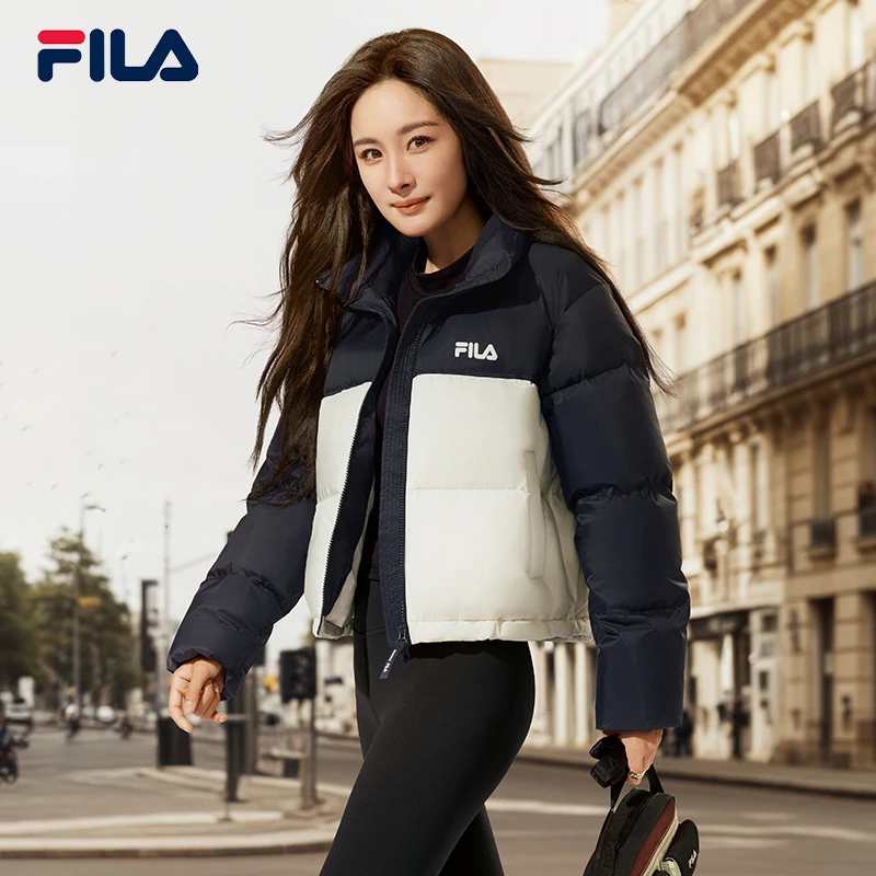 Fila/斐乐女士【杨幂同款羽绒服】秋冬休闲加厚短款上衣F11W449902F