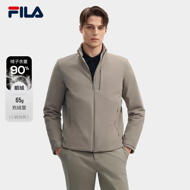 Fila/斐乐男士【高档立领轻薄羽绒服】秋冬商务简约外套F11M442906F