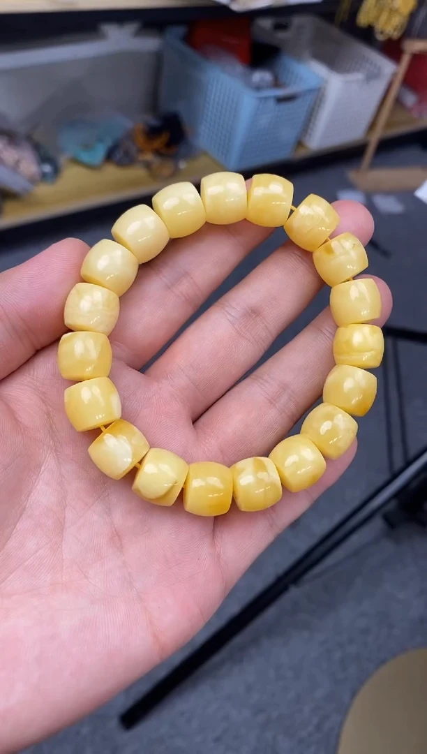 【闪购商品】蜜蜡裸石未镶嵌蜜蜡手串