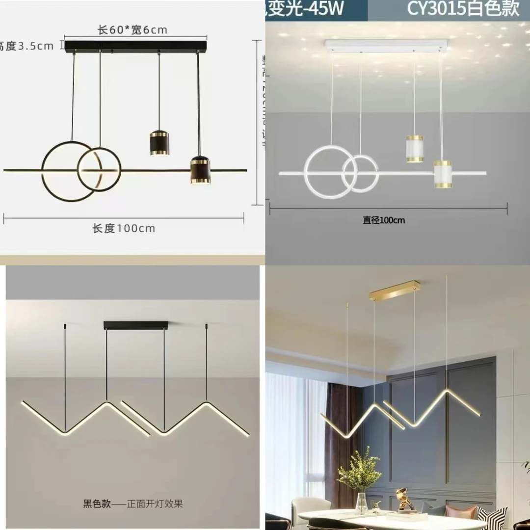 24新款吊灯简约现代饭厅灯饰北欧轻奢时尚艺术创意星空餐厅吧台灯